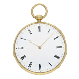 French gold open faced quarter repeating Lépine watch Circa 1840