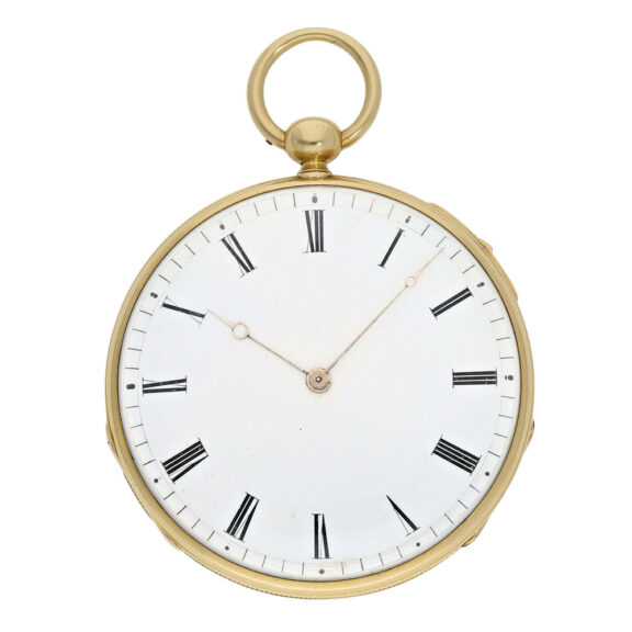 French gold open faced quarter repeating Lépine watch Circa 1840