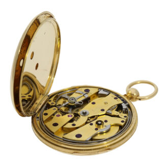French gold open faced quarter repeating Lépine watch Circa 1840