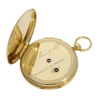 French gold open faced quarter repeating Lépine watch Circa 1840