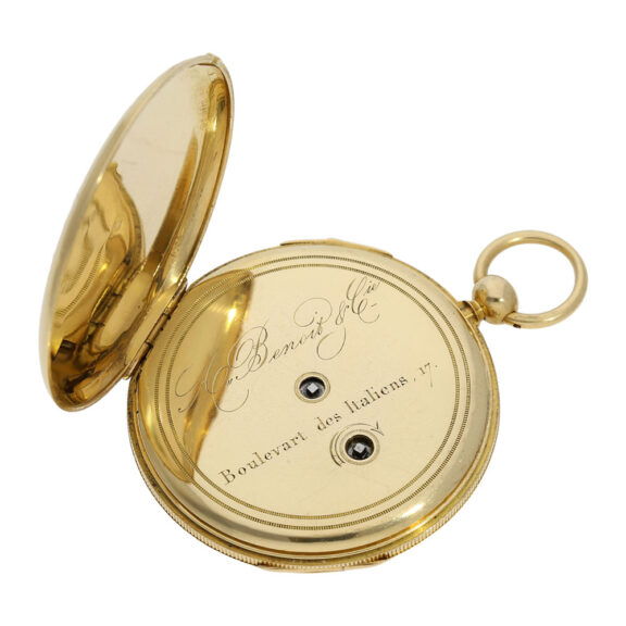 French gold open faced quarter repeating Lépine watch Circa 1840 French gold open faced quarter repeating Lépine watch Circa 1840