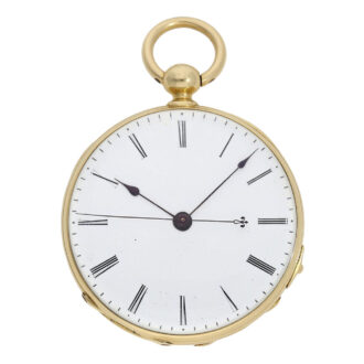 Swiss 18K gold Lépine watch with seconde morte Circa 1850