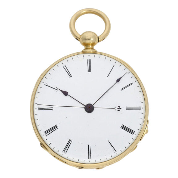 Swiss 18K gold Lépine watch with seconde morte Circa 1850
