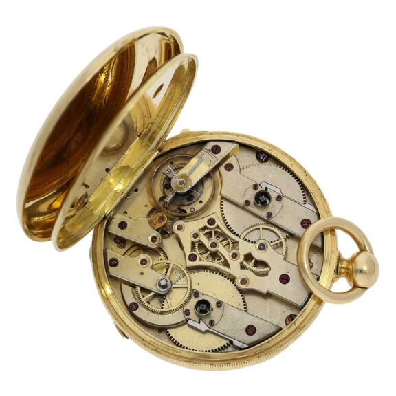 Swiss 18K gold Lépine watch with seconde morte Circa 1850 Swiss 18K gold Lépine watch with seconde morte Circa 1850