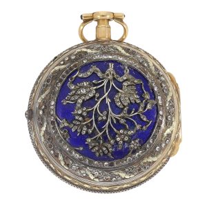 Italian gold and silver repeating à toc et à tact verge Circa 1770