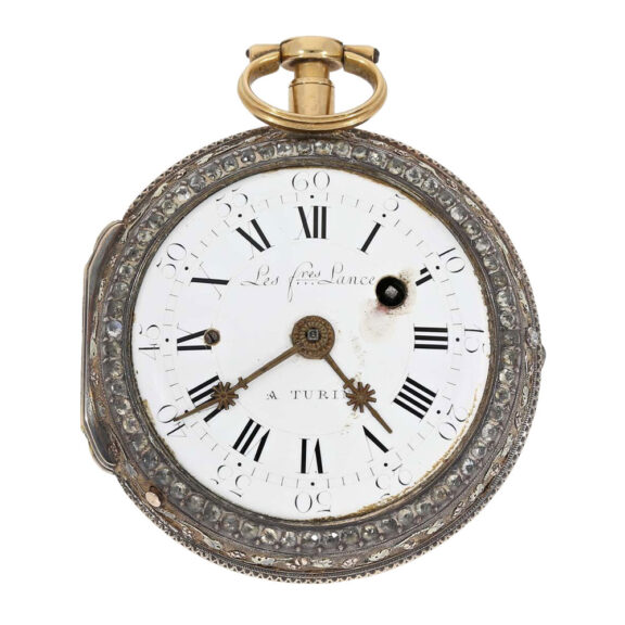 Italian gold and silver repeating à toc et à tact verge Circa 1770 Italian gold and silver repeating à toc et à tact verge Circa 1770