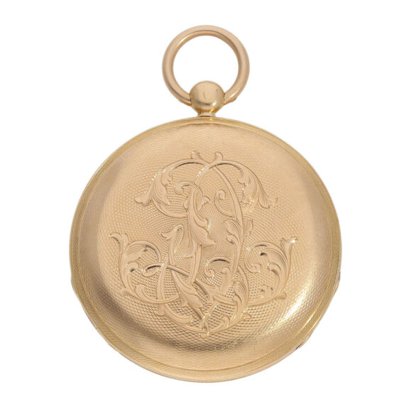 French rose gold Lépine watch with jumping hour Circa 1830 French rose gold Lépine watch with jumping hour Circa 1830