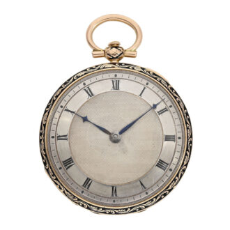 Swiss rose gold and enamel repeating Lépine watch Circa 1820