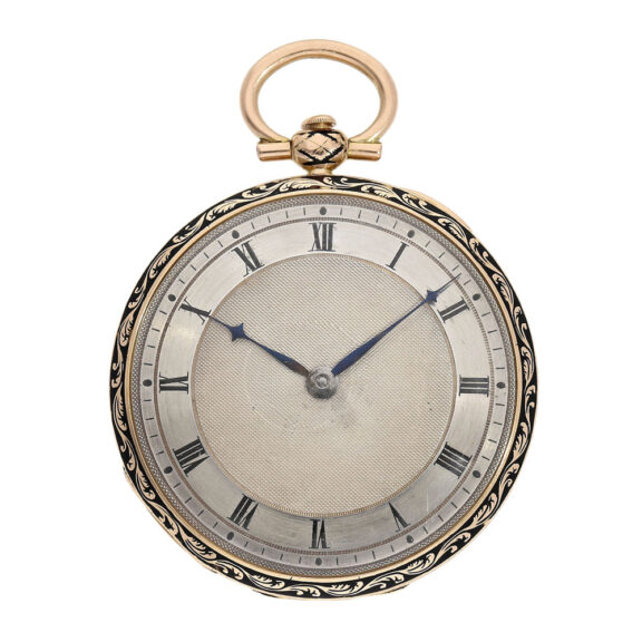 Swiss rose gold and enamel repeating Lépine watch Circa 1820 Swiss rose gold and enamel repeating Lépine watch Circa 1820