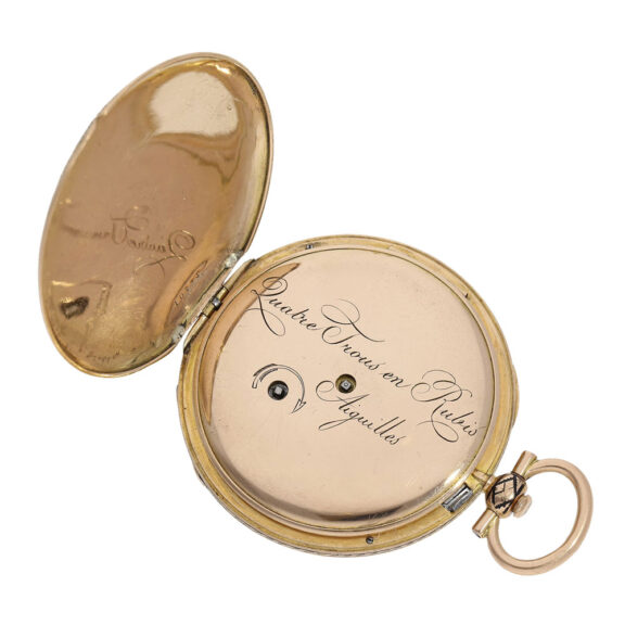 Swiss rose gold and enamel repeating Lépine watch Circa 1820 Swiss rose gold and enamel repeating Lépine watch Circa 1820