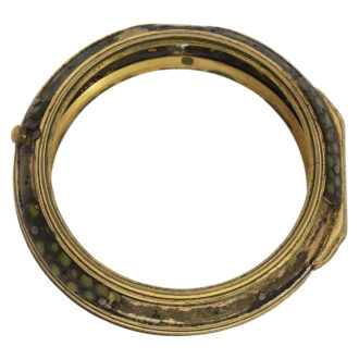 Early English gold triple cased repoussé verge watch Circa 1770