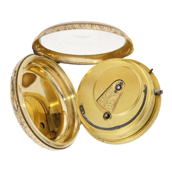 English 18K gold lever watch with stop-seconds Circa 1830 English 18K gold lever watch with stop-seconds Circa 1830