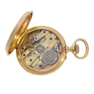 Technically interesting Swiss gold lever watch Circa 1880