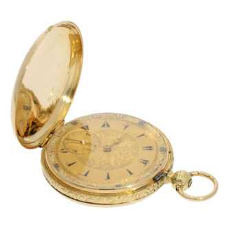 Swiss gold chronometer made for the Turkish market Circa 1850