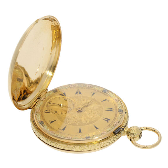 Swiss gold chronometer made for the Turkish market Circa 1850 Swiss gold chronometer made for the Turkish market Circa 1850