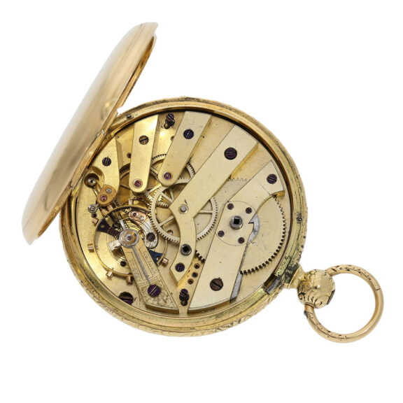 Swiss gold chronometer made for the Turkish market Circa 1850 Swiss gold chronometer made for the Turkish market Circa 1850