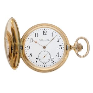 Heavy Swiss 14 carat gold pocket chronometer Circa 1900