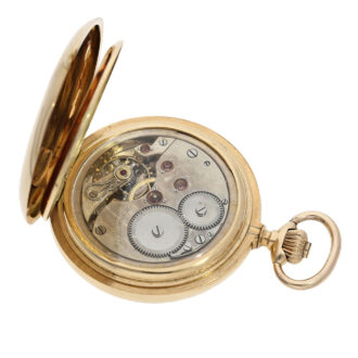Heavy Swiss 14 carat gold pocket chronometer Circa 1900 Heavy Swiss 14 carat gold pocket chronometer Circa 1900