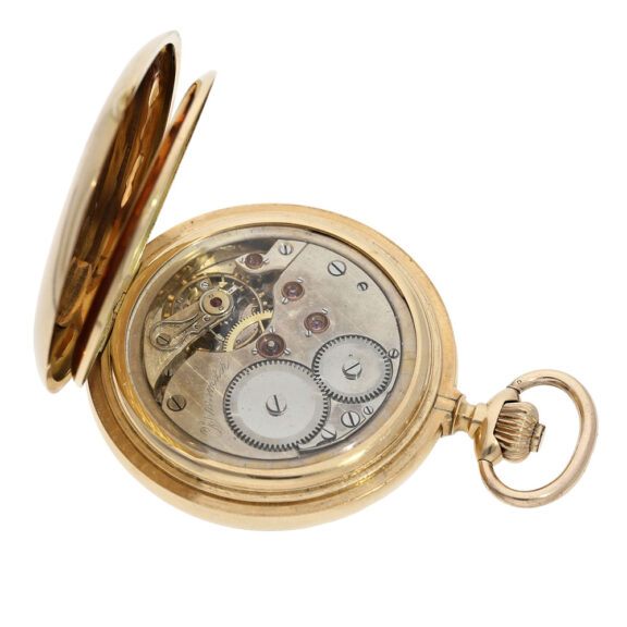 Heavy Swiss 14 carat gold pocket chronometer Circa 1900 Heavy Swiss 14 carat gold pocket chronometer Circa 1900