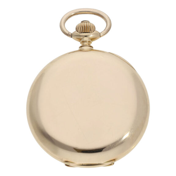 Heavy Swiss 14 carat gold pocket chronometer Circa 1900 Heavy Swiss 14 carat gold pocket chronometer Circa 1900