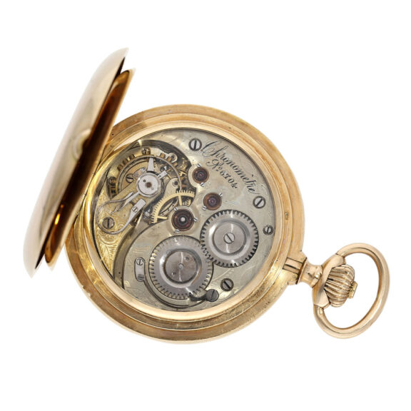 Heavy Swiss 14 carat gold pocket chronometer Circa 1900 Heavy Swiss 14 carat gold pocket chronometer Circa 1900
