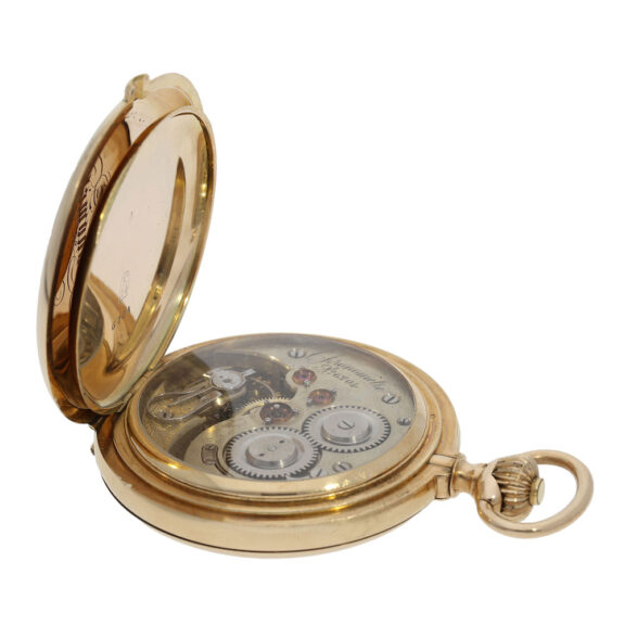 Heavy Swiss 14 carat gold pocket chronometer Circa 1900 Heavy Swiss 14 carat gold pocket chronometer Circa 1900