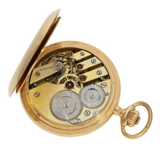 Swiss 18 carat gold hunting cased chronometer Circa 1890 Swiss 18 carat gold hunting cased chronometer Circa 1890