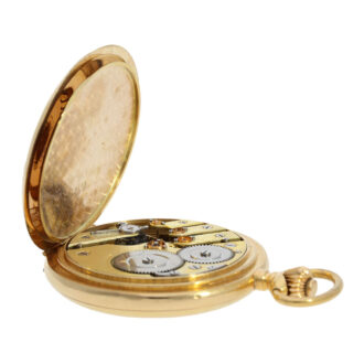 Swiss 18 carat gold hunting cased chronometer Circa 1890 Swiss 18 carat gold hunting cased chronometer Circa 1890