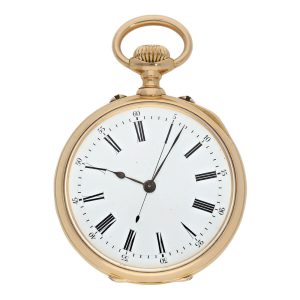 Fine Swiss rose gold lever with seconde morte Circa 1870