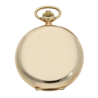 Fine Swiss 14K gold open faced chronograph watch Circa 1925