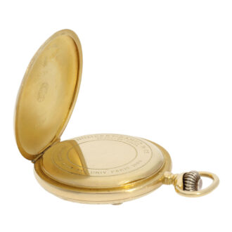 Swiss 18K gold Art Nouveau lever pocket watch Circa 1890 Swiss 18K gold Art Nouveau lever pocket watch Circa 1890