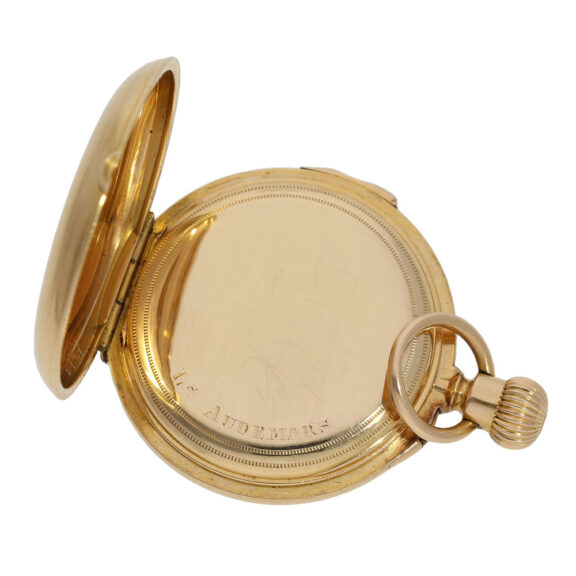 Swiss gold half hunting cased quarter repeating watch Circa 1880 Swiss gold half hunting cased quarter repeating watch Circa 1880
