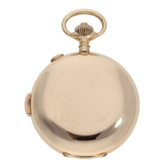 Swiss 18K rose gold minute repeating lever chronograph Circa 1890