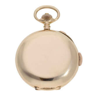 Swiss 18K rose gold minute repeating lever chronograph Circa 1890