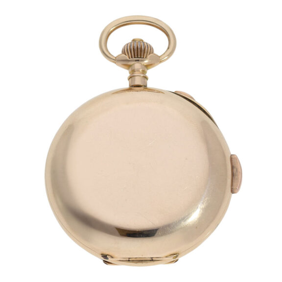 Swiss 18K rose gold minute repeating lever chronograph Circa 1890 Swiss 18K rose gold minute repeating lever chronograph Circa 1890