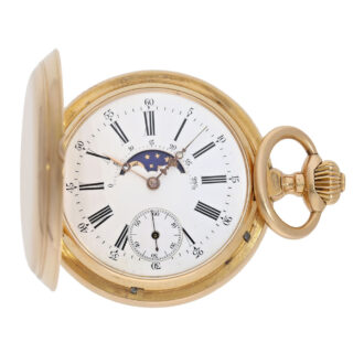 Swiss rose gold double-sided astronomical watch Circa 1890 Swiss rose gold double-sided astronomical watch Circa 1890