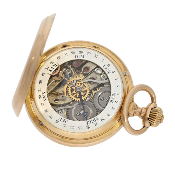 Swiss rose gold double-sided astronomical watch Circa 1890 Swiss rose gold double-sided astronomical watch Circa 1890