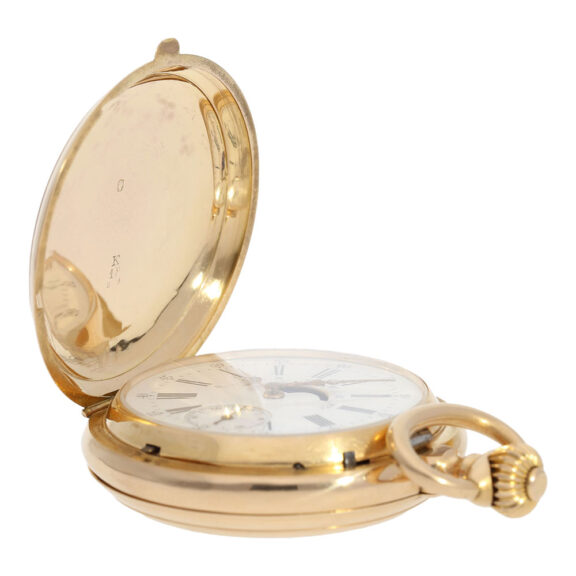 Swiss rose gold double-sided astronomical watch Circa 1890 Swiss rose gold double-sided astronomical watch Circa 1890