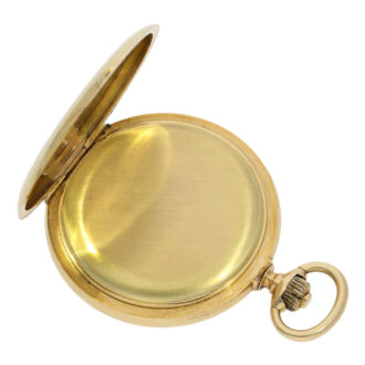 Swiss 18 carat gold hunting cased pocket chronometer Circa 1870 Swiss 18 carat gold hunting cased pocket chronometer Circa 1870