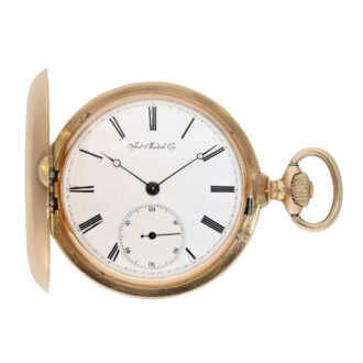 Swiss rose gold hunting cased precision watch Circa 1876 Swiss rose gold hunting cased precision watch Circa 1876