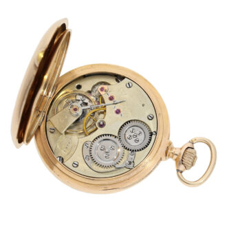 Swiss rose gold hunting cased precision watch Circa 1876 Swiss rose gold hunting cased precision watch Circa 1876