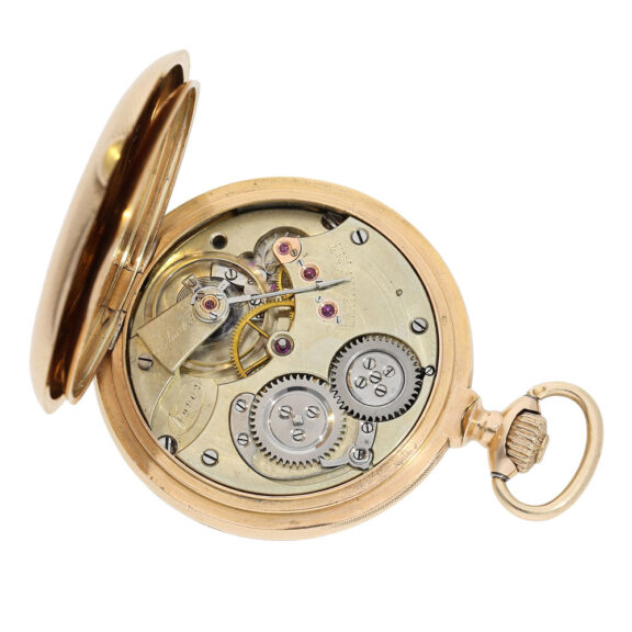 Swiss rose gold hunting cased precision watch Circa 1876 Swiss rose gold hunting cased precision watch Circa 1876