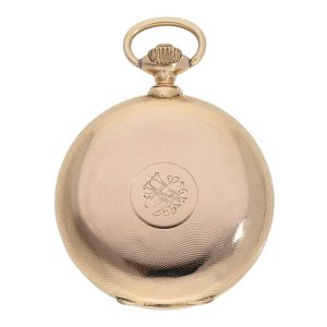 Swiss rose gold hunting cased precision watch Circa 1876