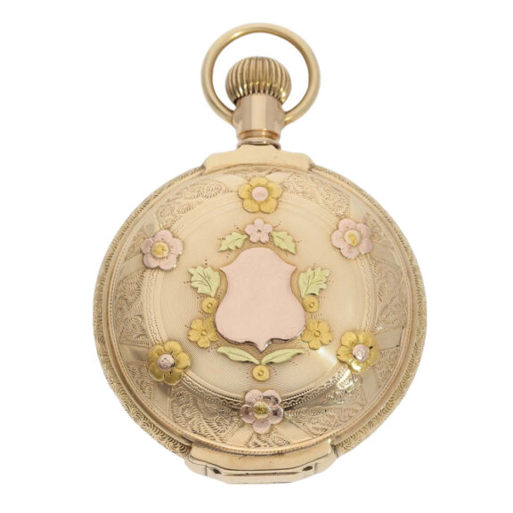 American three-colour gold hunting cased lever watch Circa 1905 American three-colour gold hunting cased lever watch Circa 1905