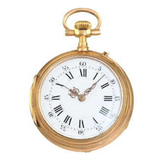 Swiss gold neo-Renaissance watch with chatelaine Circa 1880