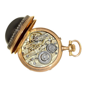 Swiss gold neo-Renaissance watch with chatelaine Circa 1880