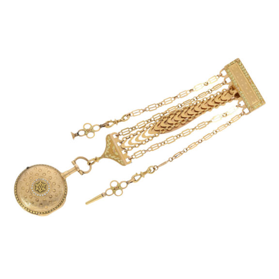French multi-colour gold repeating à toc verge Circa 1775 French multi-colour gold repeating à toc verge Circa 1775