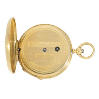French gold and enamel watch with matching chatelaine Circa 1850 French gold and enamel watch with matching chatelaine Circa 1850