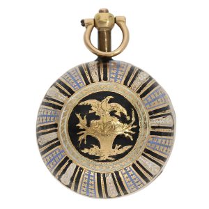 Very fine 18K gold and enamel Boule de Genève Circa 1800