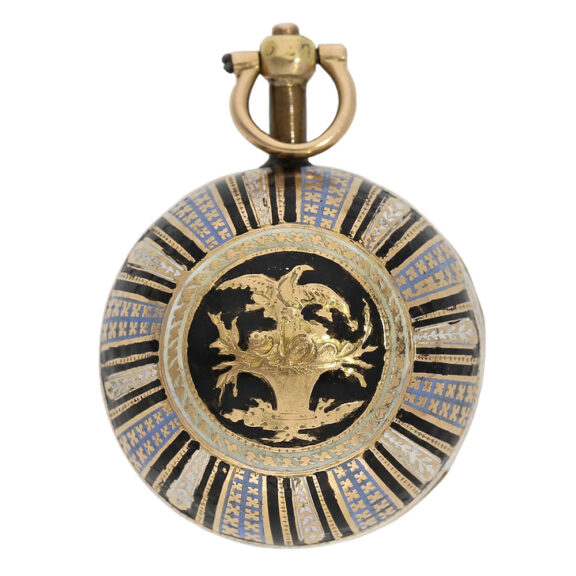 Very fine 18K gold and enamel Boule de Genève Circa 1800